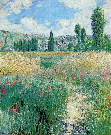 Sentier Dans L Le Saint Martin C Monet W Claude Monet Art