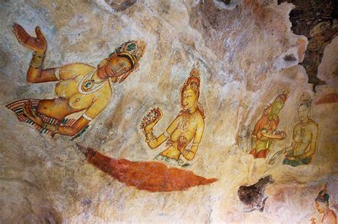 Ancient Cave Painting In Sigiriya. Sri Lanka Photograph by Jenny Rainbow