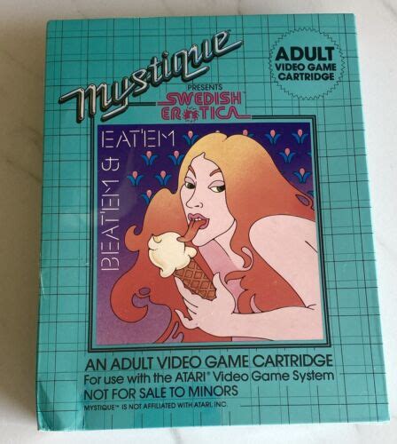 Swedish Mystique Beat ‘em And Eat ‘em 1982 Atari 2600 Adult Video Game