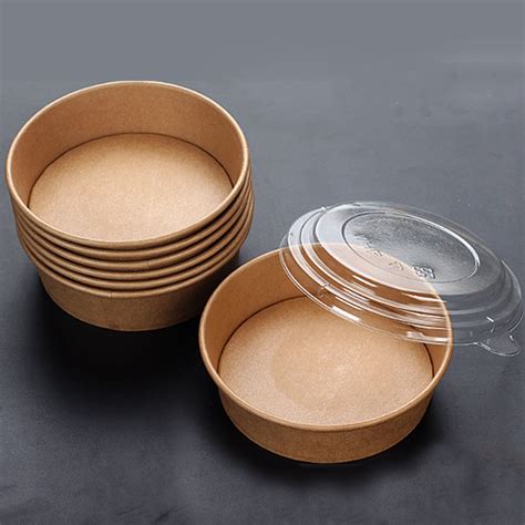 24oz Biodegradable Kraft Paper Bowls