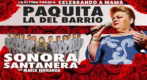 Paquita La Del Barrio Y La Sonora Santanera Cartelera Cultural De La