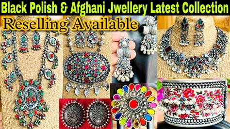 Black Polish Jewellery Afghani Jewellery Wholesale Market