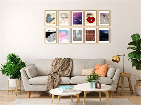 Set of 10 Taylor Swift Album Posters_digital Art Download_printables ...