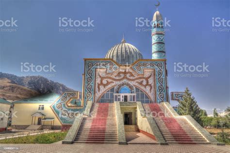 Exterior View To Naryn Central Mosque Kyrgyzstan Stock Photo Download