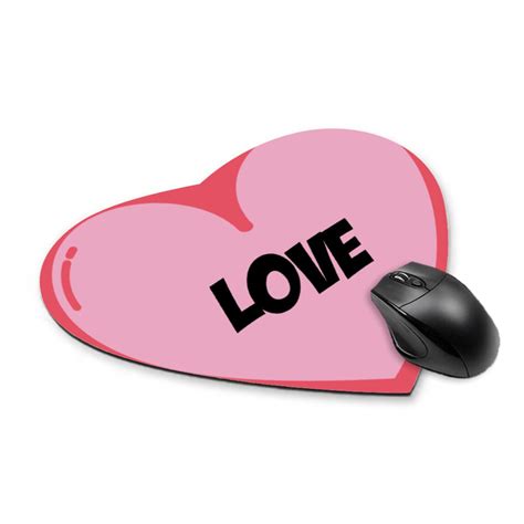 Pink Mouse Pad Heart Shaped Non Slip Waterproof Mouse Pad Etsy