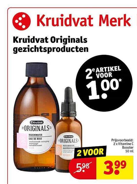 Kruidvat Originals Gezichtsproducten Promotie Bij Kruidvat