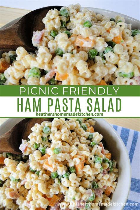 Easter Macaroni Salad With Peas Ham And Cheese Recipe Artofit