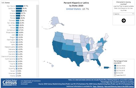 Latino Population Map Of Us