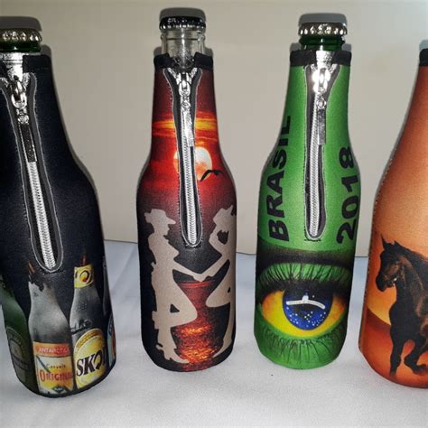 Capa Porta Garrafa Cerveja Long Neck Personalizado Térmica Elo7