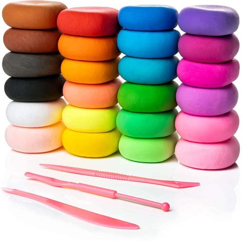 Eclet 12 Color Set Light Clay Air Dry Polymer Plasticine Modelling Clay Super Light Diy Soft