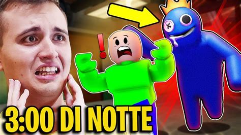 SCAPPIAMO DAI RAINBOW FRIENDS ALLE 3 00 DI NOTTE SU ROBLOX PAUROSO