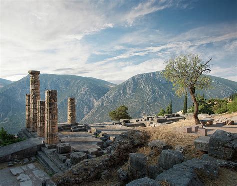 Ancient Ruins At Delphi, Greece by Ed Freeman