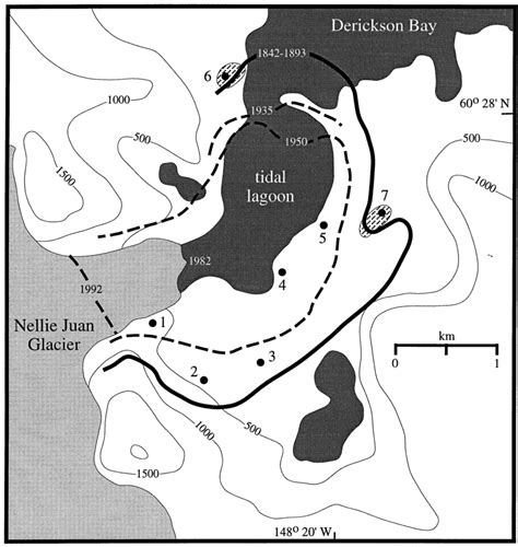 Nellie Juan Glacier Base Map Is US Geological Survey 1 63 360 Series