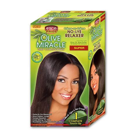 African Pride Olive Miracle Deep Conditioning No Lye Hair Relaxer