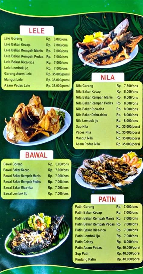 Detail Daftar Menu Rumah Makan Koleksi Nomer