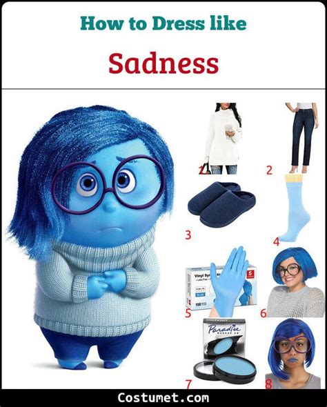 Sadness Costume From Inside Out For Cosplay Halloween Halloween