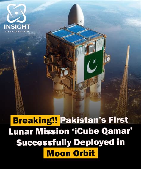 ICube Qamar Pakistan S Lunar Orbiter Deployment Marks Space Exploration