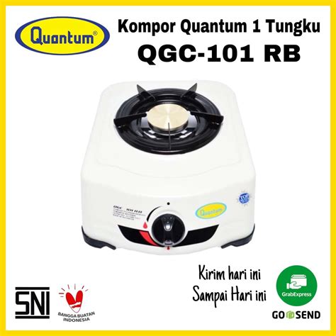 Jual Kompor Gas Quantum 1 Tungku QGC 101 RB Warna Putih Kompor