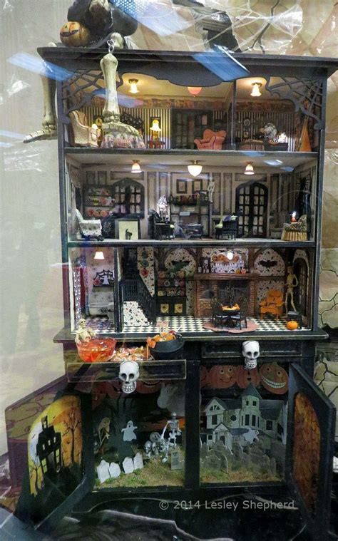 Pin By Small Secrets Jewelry On Halloween Halloween House Dollhouse