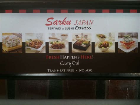 Menu at Sarku Japan restaurant, Milton, Windward Pkwy A-102