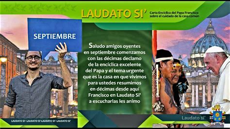 Laudato Si recitada en décimas una nueva forma de descubrir nuestra