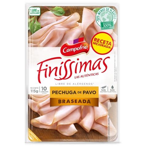 Pechuga De Pavo Braseada En Lonchas Finas Campofr O Finissimas Sin