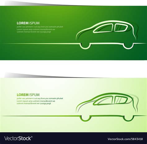 Car banner2 Royalty Free Vector Image - VectorStock