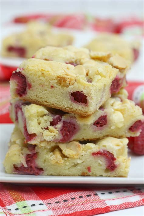 White Chocolate And Raspberry Blondies White Chocolate Recipes