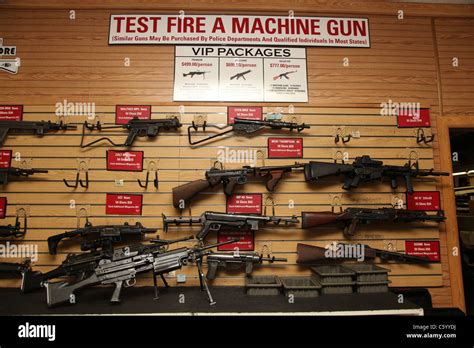 Indoor Gun Range, Las Vegas USA Stock Photo - Alamy