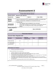 BSBWHS605 A3 Doc Assessment 3 BSBWHS605 Develop Implement And