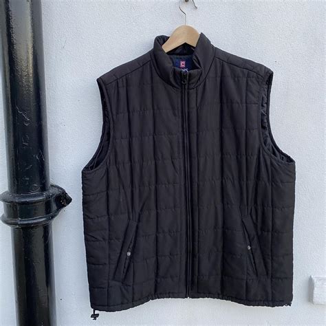 Chaps Womens Black Gilet Depop