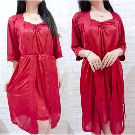Jual Kimono Lingerie 2in1 Trikot Luar Dalam Pisah Shopee Indonesia