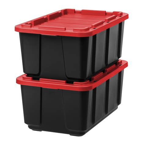 Storage Boxes Home And Garden 27 Gallon Tough Storage Container Bin With