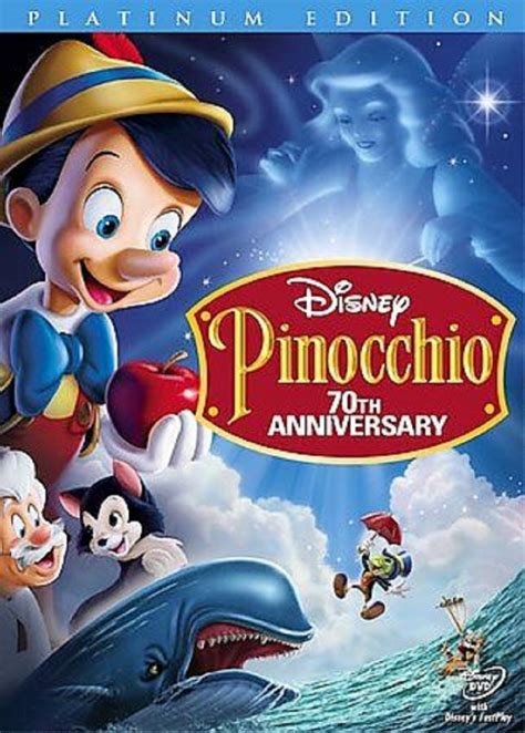 Pinocchio Dvd 2009 2 Disc Set 70th Anniversary Platinum Edition Like New With Insert