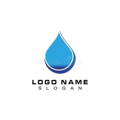 Water Drop Logo Template Vector Illustration Design Stock Vector