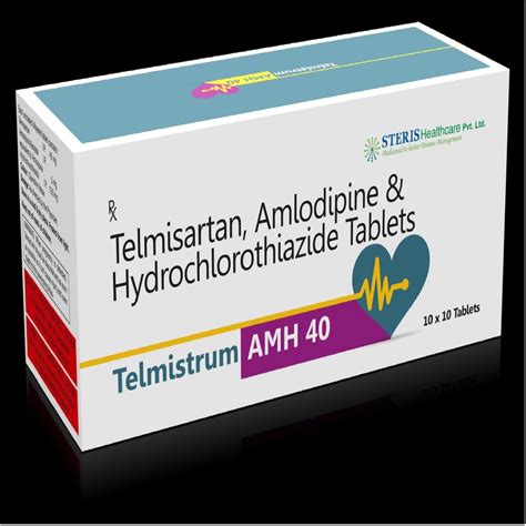 Telmavac Ah Telmisartan Mg Amlodipine Mg Hydrochlorothiazide