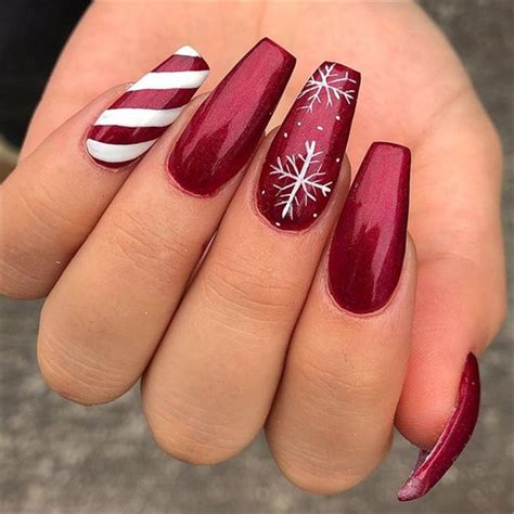 50 Amazing And Fantastic Christmas Coffin Nail Designs Youll Love