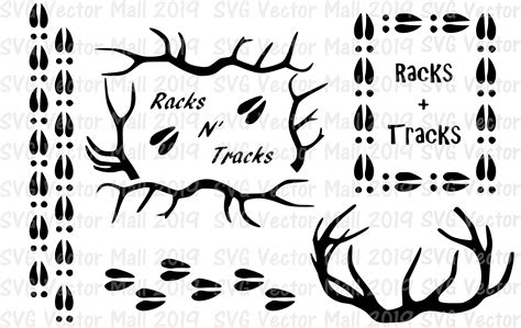 Racks, Tracks, Deer, Antlers, Deer Tracks, Deer SVG, Digital Download, Printable, SVG Files ...