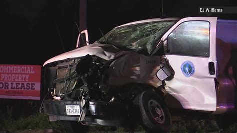 Tdcj Prison Van Pickup Truck Collide Late Monday Night In Port Acres