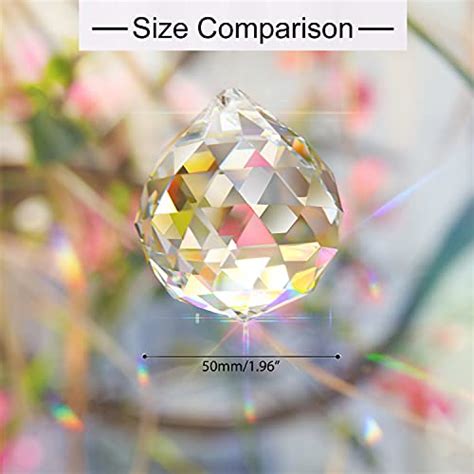 Merrynine Pcs Clear Crystal Ball Prism Sun Shine Catcher Rainbow