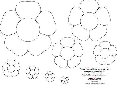 Flower Coloring Template - Flower Coloring Page