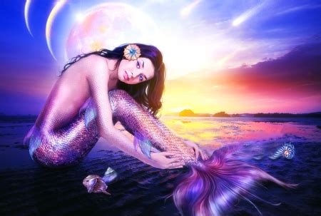 Beautiful Mermaid Fantasy Abstract Background Wallpapers On Desktop