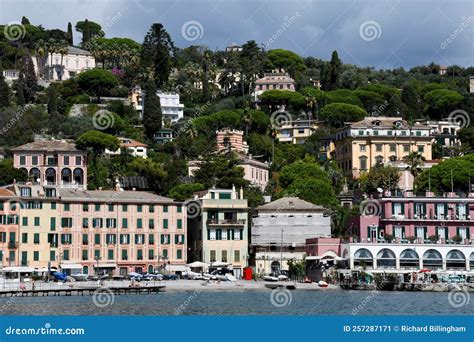 Pastel Coloured Buildings In Santa Margherita Ligure Genoa Italy