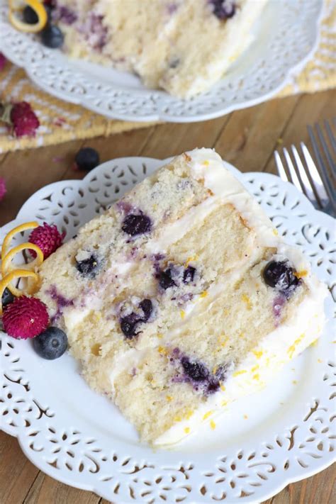 Lemon Blueberry Cake The Best Step By Step Video Recipe