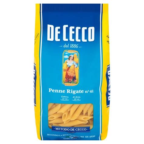 Penne Rigate N41 500gr De Cecco Horeca Pascarella Srl