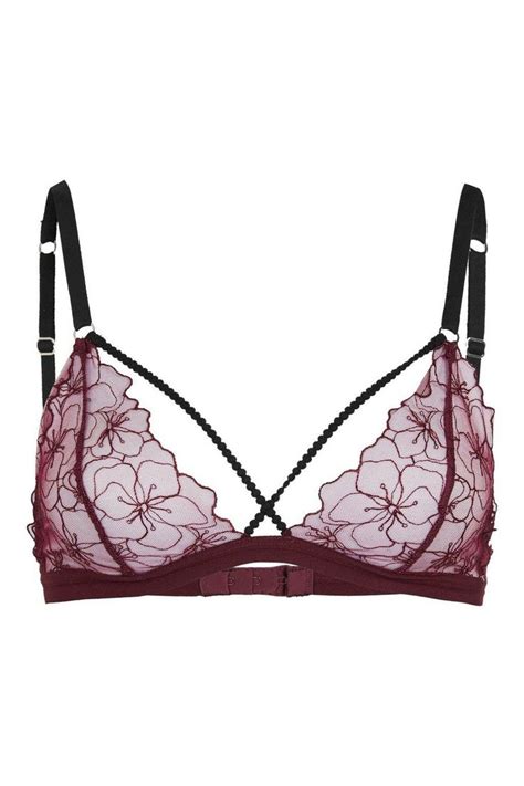 Topshop Premium Lace Soft Triangle Bra Lyst Triangle Bra Topshop