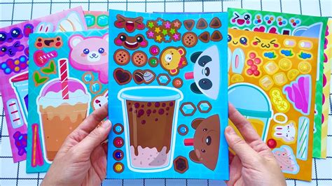 PAPERDIY DECORATE STICKER BOOK WITH MILK TEA Sticker Stickerbook