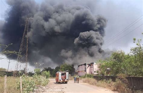 Massive Fire Breaks Out At Paint Factory At Raipur Chhattisgarh