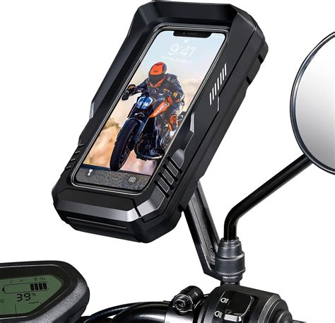 BTNEEU Motorcycle Phone Mount Waterproof 360 Rotatable Motorbike Phone