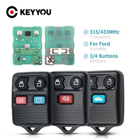 Keyyou Mando A Distancia De Repuesto Para Ford Focus Mhz Botones